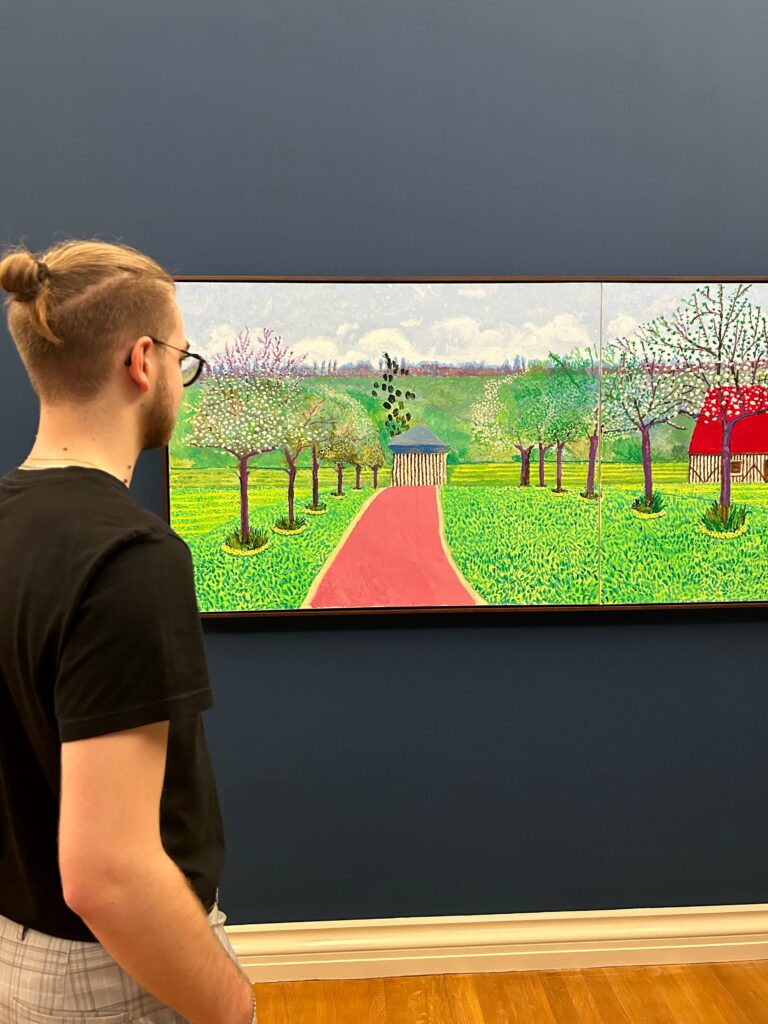Vue de l'exposition de David Hockney au Musée des Beaux Arts de Rouen lors du festival Normandie Impressionniste